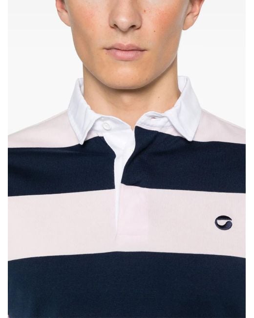 Polo De Algodón A Rayas Coperni de color Blue