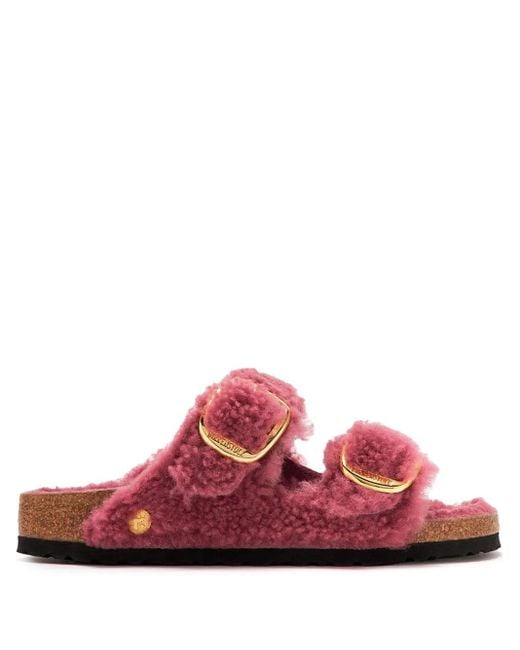 Birkenstock Red Arizona Big Buckle Sandals for men