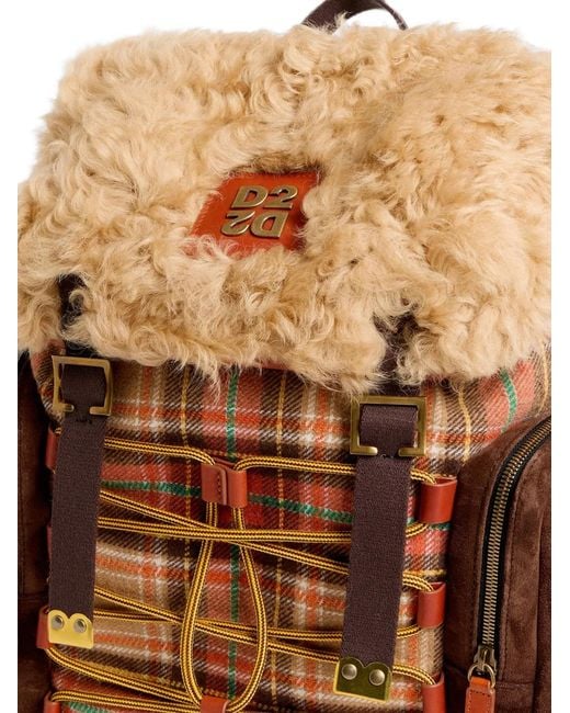 DSquared² Brown D2 Cottage Backpack for men