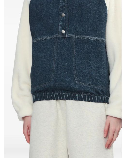 Rag & Bone Blue Miramar Fleece Jacket