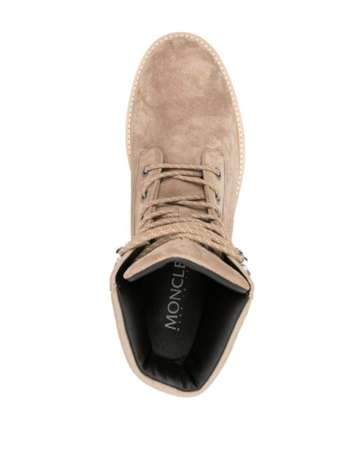 Moncler Brown Peka Suede Hiking Boots for men