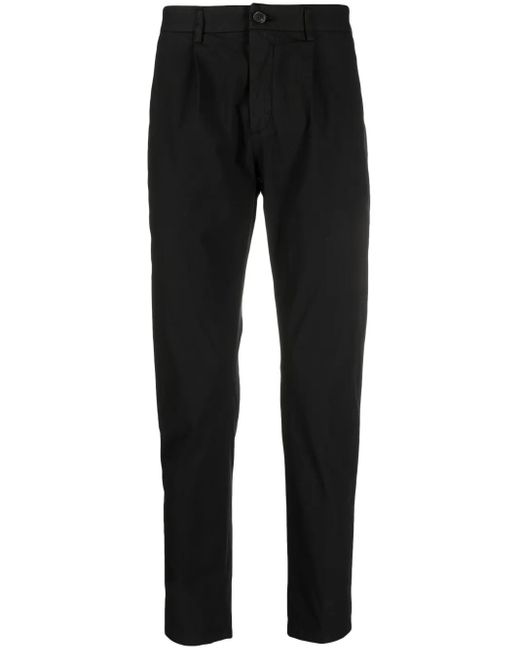 Department 5 Black Tapered Pleated Trousers for men