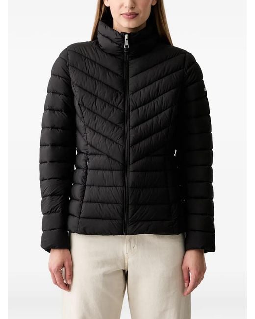 DKNY Black Quilted Puffer Jacket