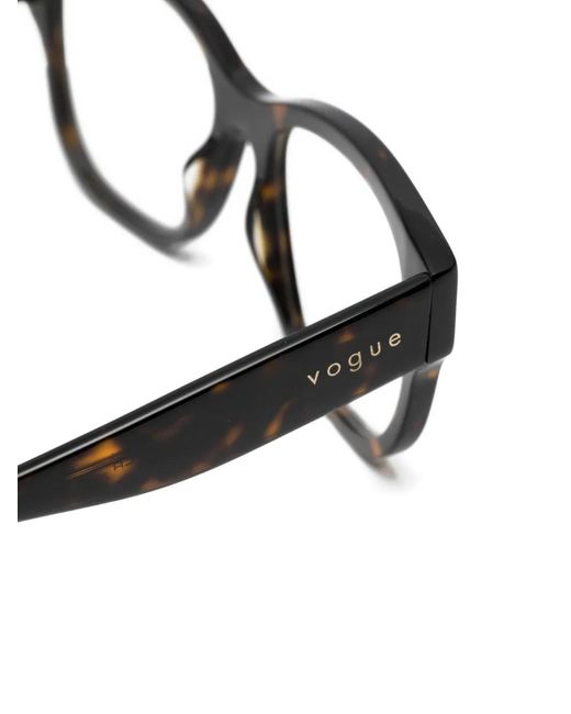 Vogue Eyewear Black Tortoiseshell-Effect Glasses