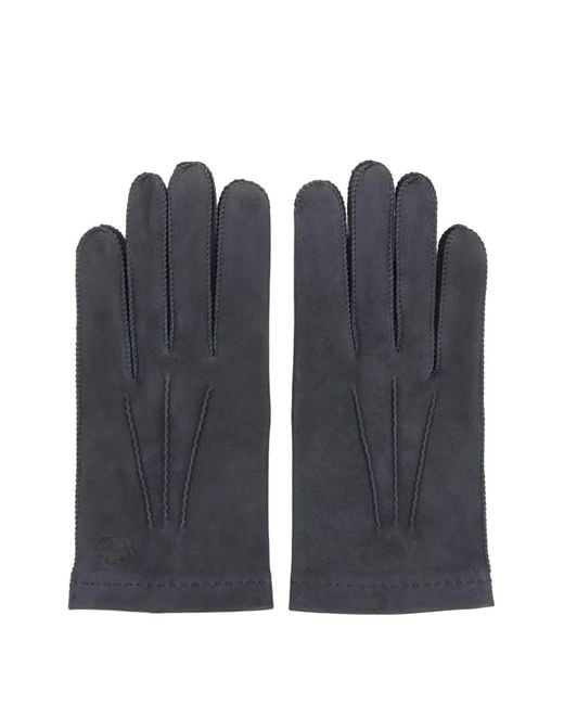 Lottusse Black Geneve Seam-Detail Gloves for men