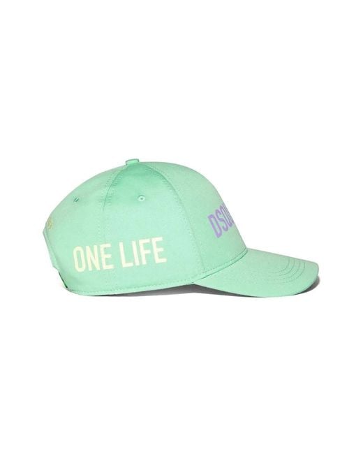 Gorra Con Logo Estampado DSquared² de hombre de color Green