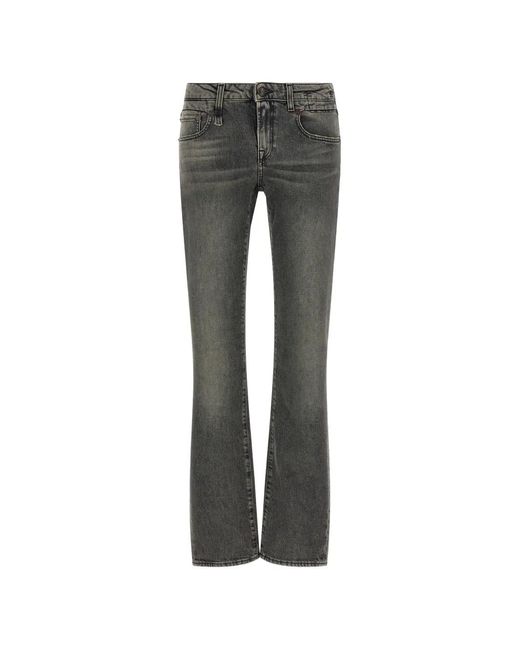 R13 Gray Tobi Boy Bootcut Jeans