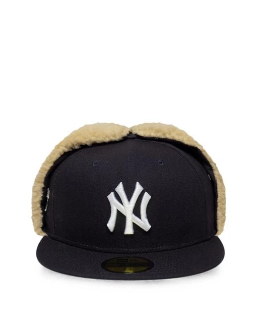 KTZ Black Logo-Embroidered Ear-Flap Cap