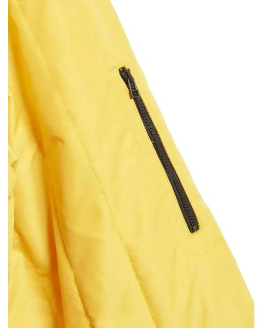 Adidas Yellow Quilted Buckle-Strap Jacket