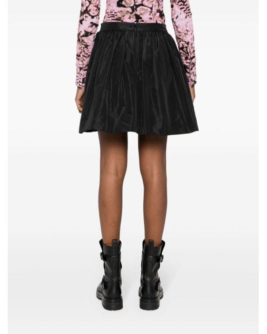 Pinko Black Mid-rise Taffeta Skirt
