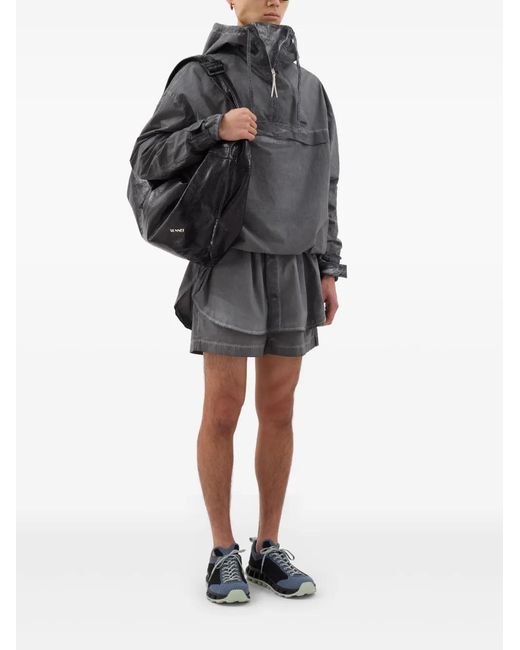Sunnei Gray Hooded Jacket
