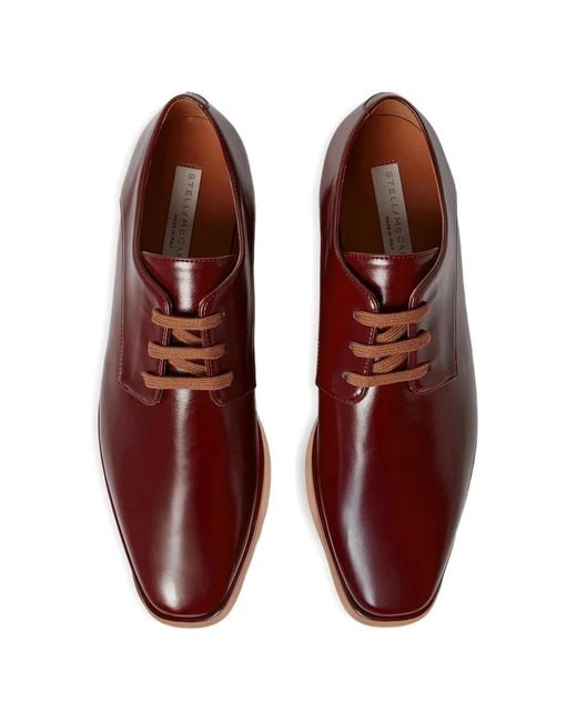 Stella McCartney Red Elyse Platform Shoes