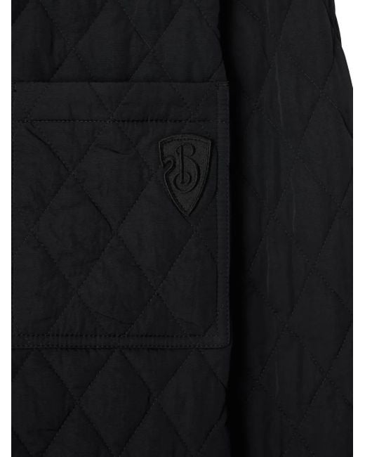 Burberry Black Reversible Quilted Nylon Overshirt for men