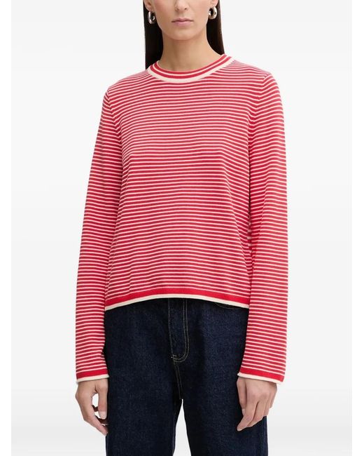 Marc O' Polo Red Striped Sweater