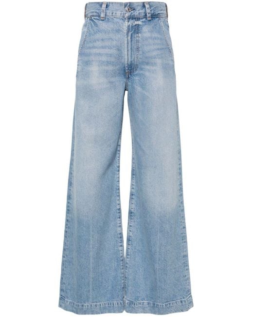 Citizens of Humanity Blue Beverly Wide-Leg-Jeans