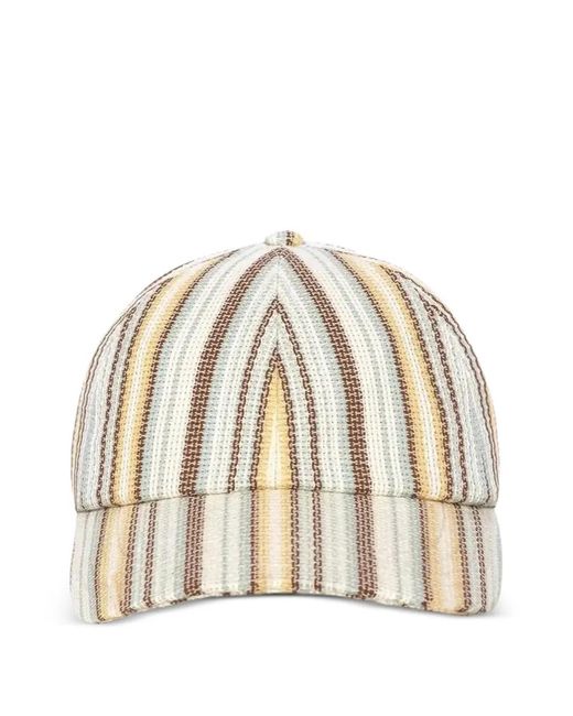 Drole de Monsieur Natural Cotton Striped Baseball Cap for men