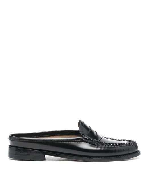 G.H.BASS Black Weejuns Penny Mules