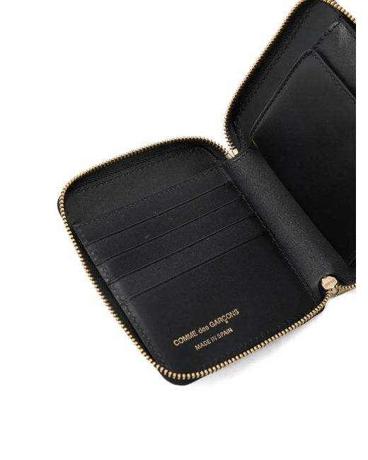 Comme des Garçons Blue Patchwork Zip Wallet