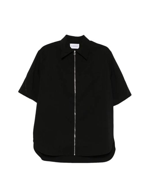 Camicia Con Zip di Givenchy in Black da Uomo