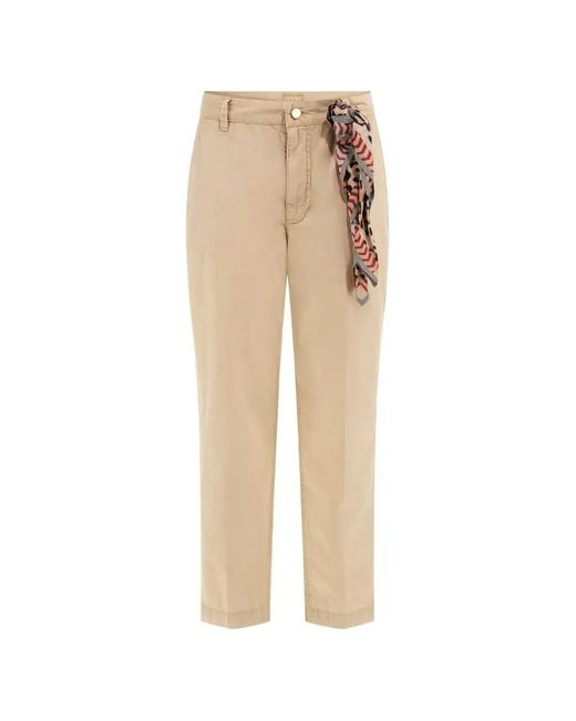 Guess Natural Candis Scarf-Detail Trousers