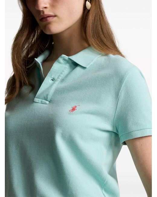 Polo Ralph Lauren Blue Polo Pony-embroidered Polo Shirt