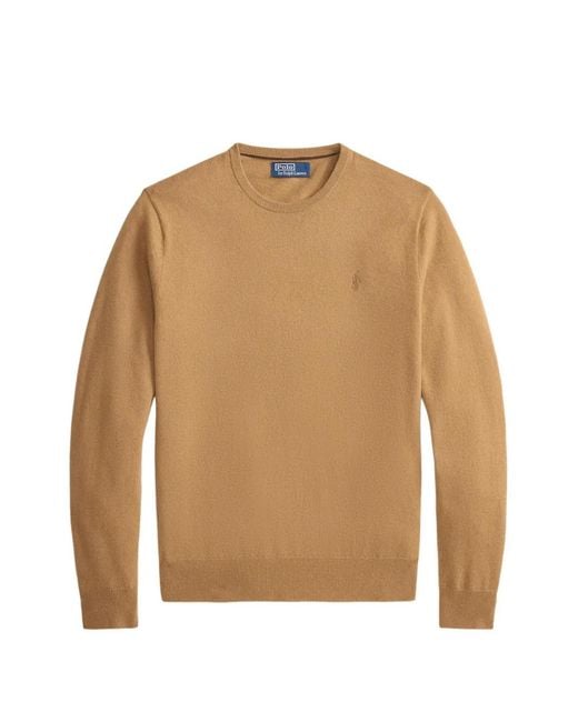 Polo Ralph Lauren Natural Embroidered Pony Sweater for men