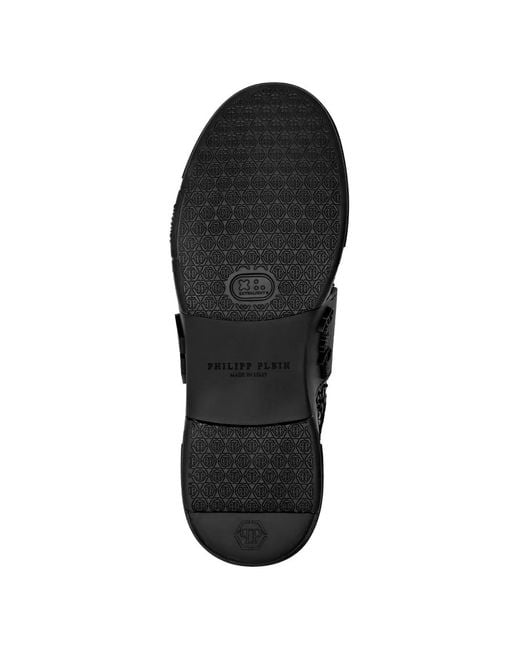 Philipp Plein Black Phantom Python Leather Sneakers