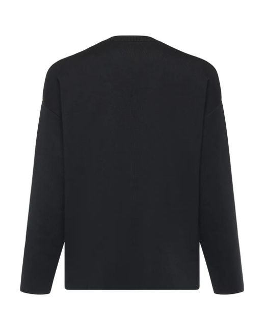 Loewe Black Anagram-Logo Wool-Blend Sweater for men
