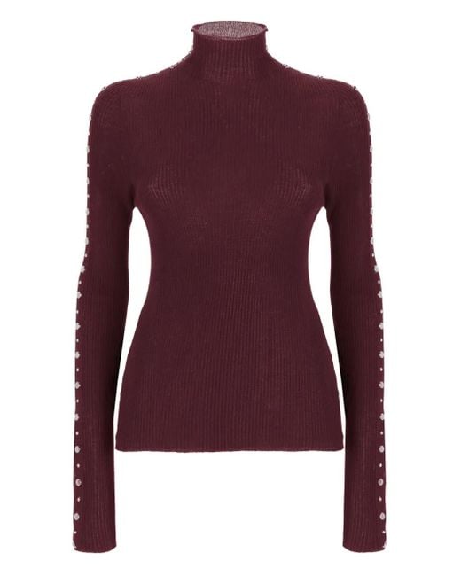 Top Con Decorazione di Laneus in Purple