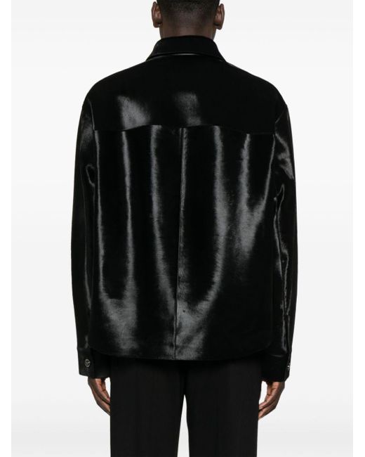 Versace Black Fur Jacket for men