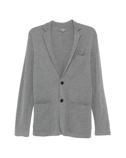 N.Peal Cashmere Gray Marlborough Blazer for men