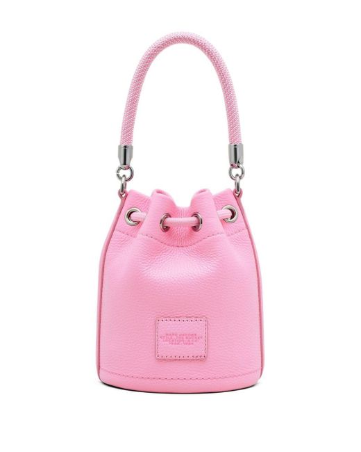 Marc Jacobs Mini The Leather Bucket Bag in Pink | Lyst