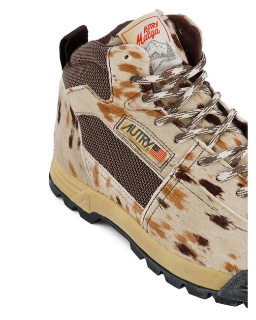 Autry Multicolor Malga Cow-Print Boots
