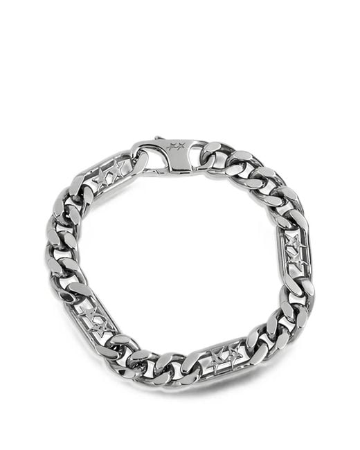 Twojeys Metallic Figaro Star-Detail Chain Bracelet