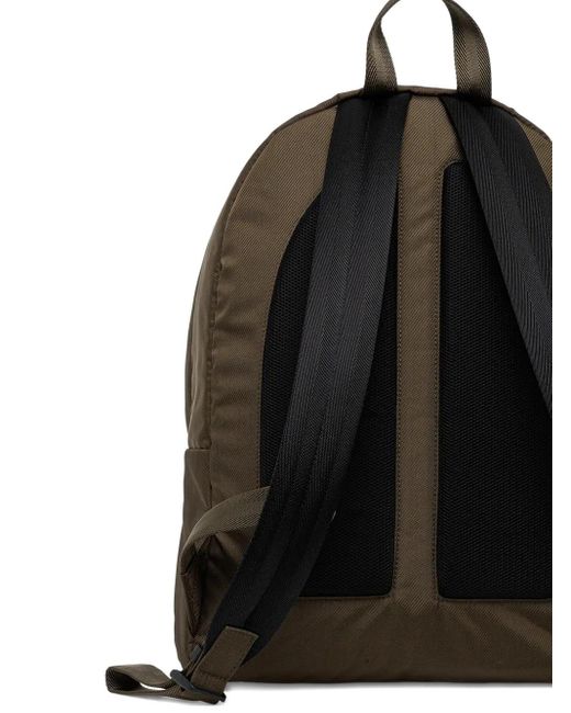 Boss Brown Logo-Plaque Backpack for men