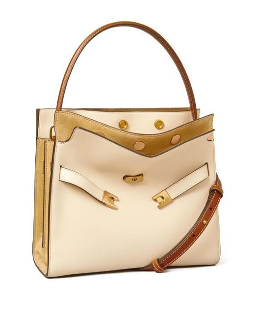 Tory Burch Natural Small Lee Radziwill Tote Bag