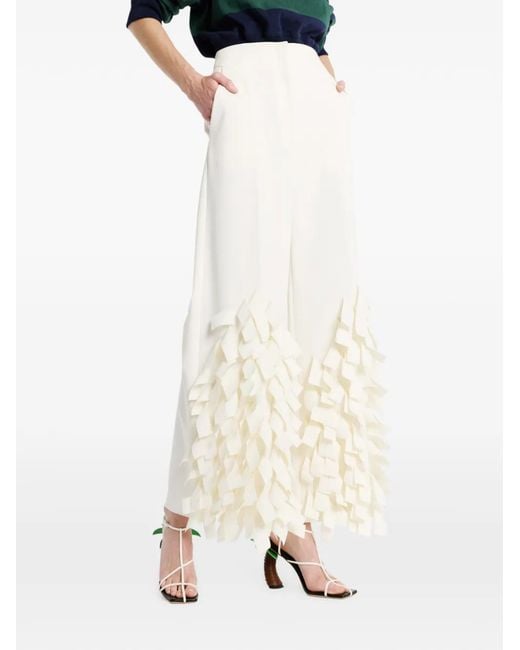 Pantalones Con Detalle Rectangular A.W.A.K.E. MODE de color White