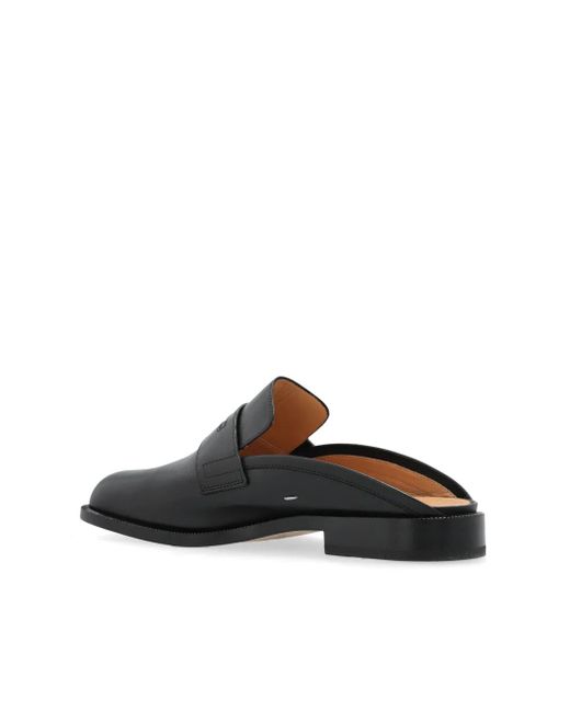 Maison Margiela Tabi City レザーミュール Black