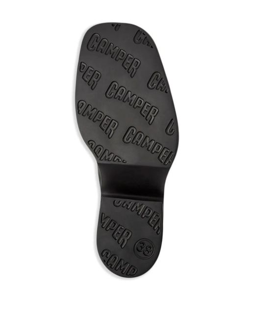 Camper Billie レザーアンクルブーツ Black