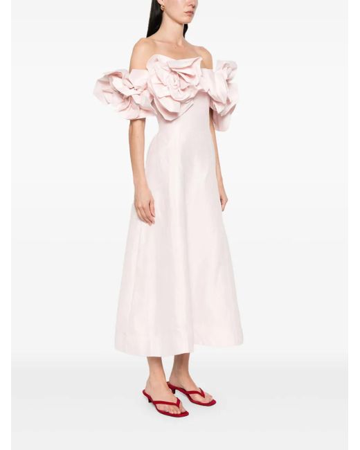 Aje. Etta Midi Dress in Pink | Lyst