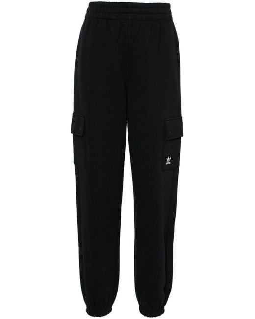 Adidas Black Tapered-Jogginghose aus Jersey