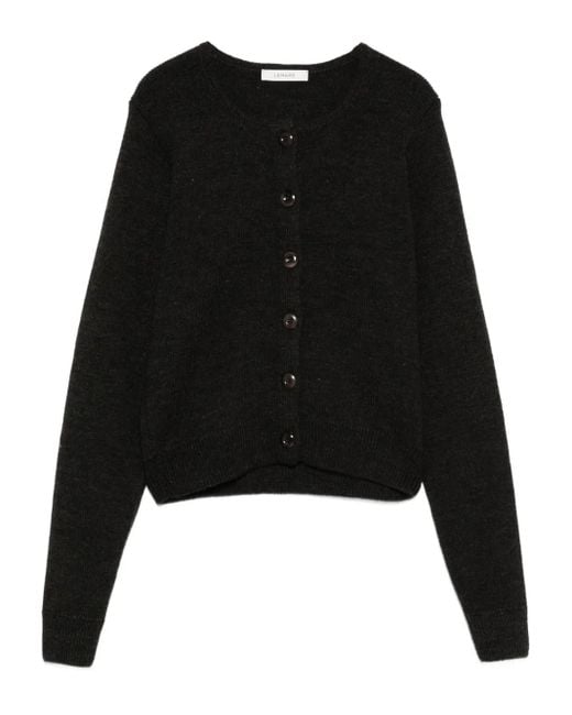 Lemaire Black Button-Front Cardigan