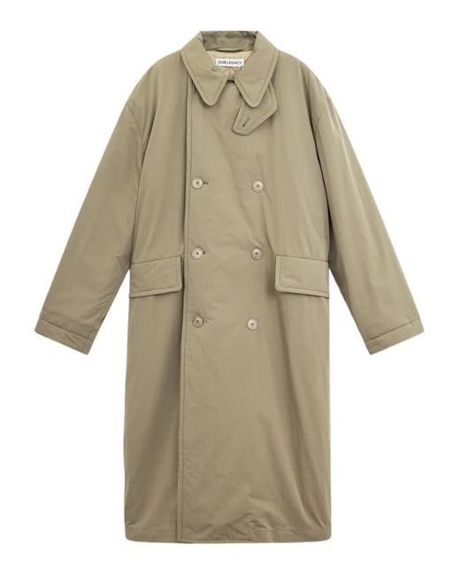 Our Legacy Natural Double-Breasted Belted Coat for men