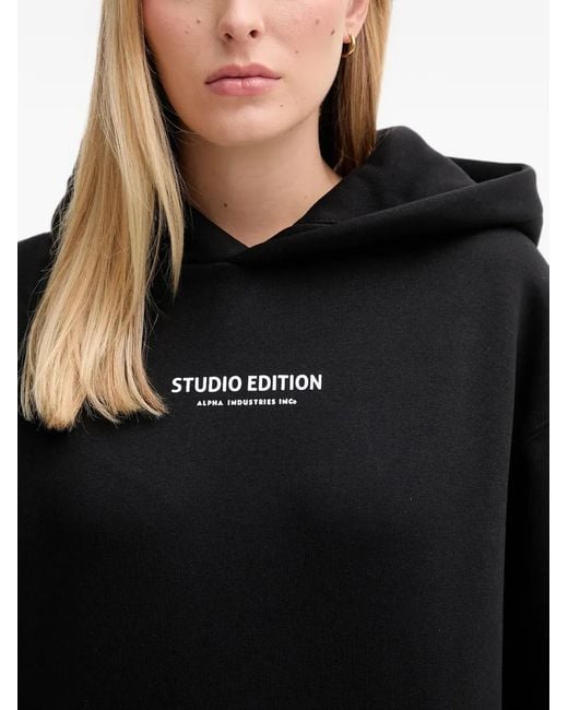 Alpha Industries Black Studio Edition Hoodie