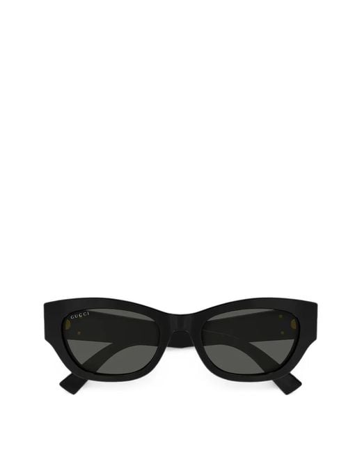 Gucci Black Square-Frame Sunglasses