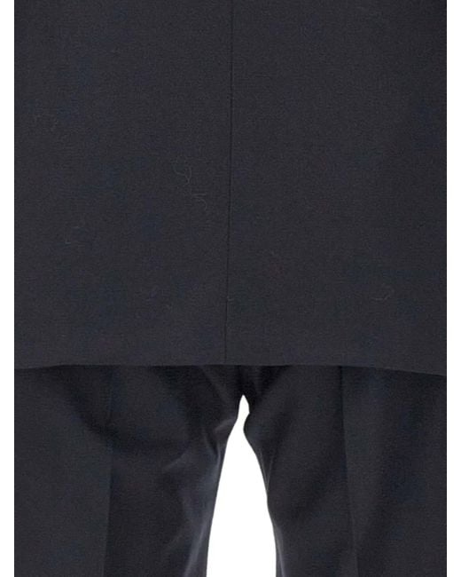 Corneliani Black Peak Lapel Two-Piece Suit for men