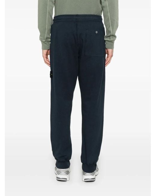 Stone Island Trainingsbroek Met Compass-Logopatch in het Blue voor heren