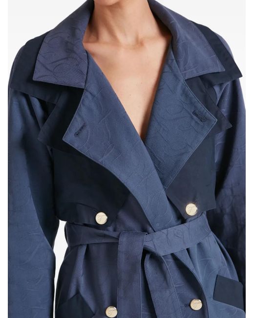 Trench Doppiopetto Victory di Temperley London in Blue