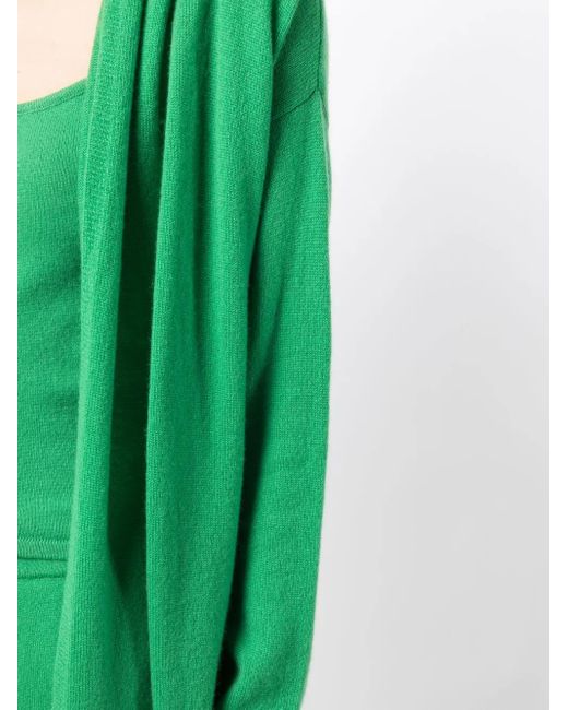 Teddy Cashmere Napoli フーデッド カシミアカーディガン Green