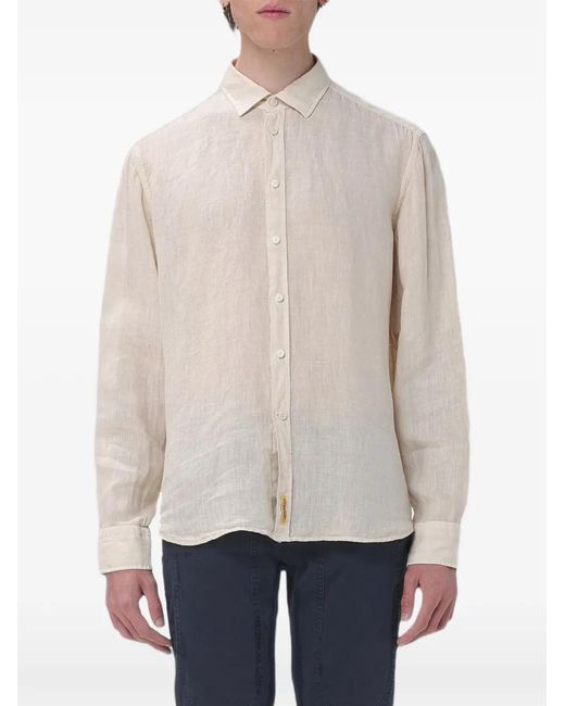 B.D. Baggies White Cotton Long-Sleeve Shirt for men